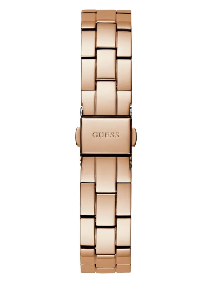 Women Watches GUESS Rose GoldTone Analog Watch Silver Women Watches GUESS Rose GoldTone Analog Watch Silver