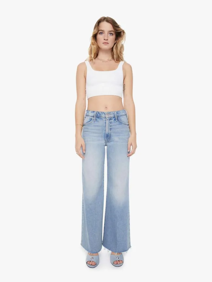 Women Wide Leg Mother Denim Petites The Lil039 Hustler Roller Fray Wash I Confess Women Wide Leg Mother Denim Petites The Lil039 Hustler Roller Fray Wash I Confess