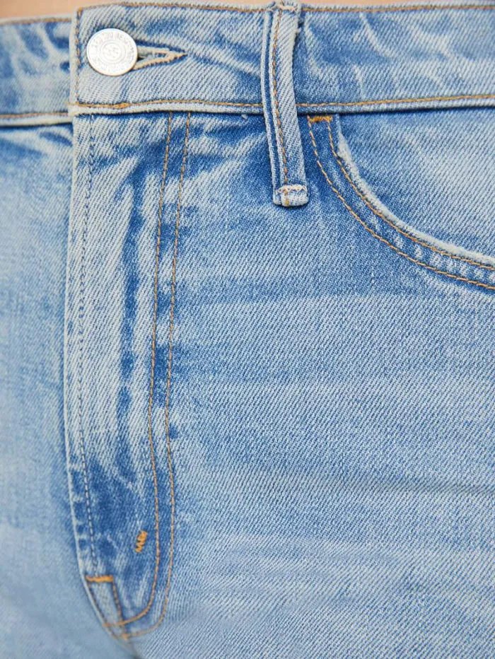 Women Wide Leg Mother Denim Petites The Lil039 Hustler Roller Fray Wash I Confess