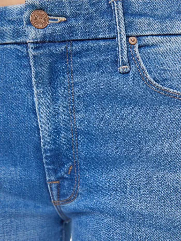 Women Wide Leg Mother Denim Petites The Lil039 Roller Fray Wash Work Hard Play Hard