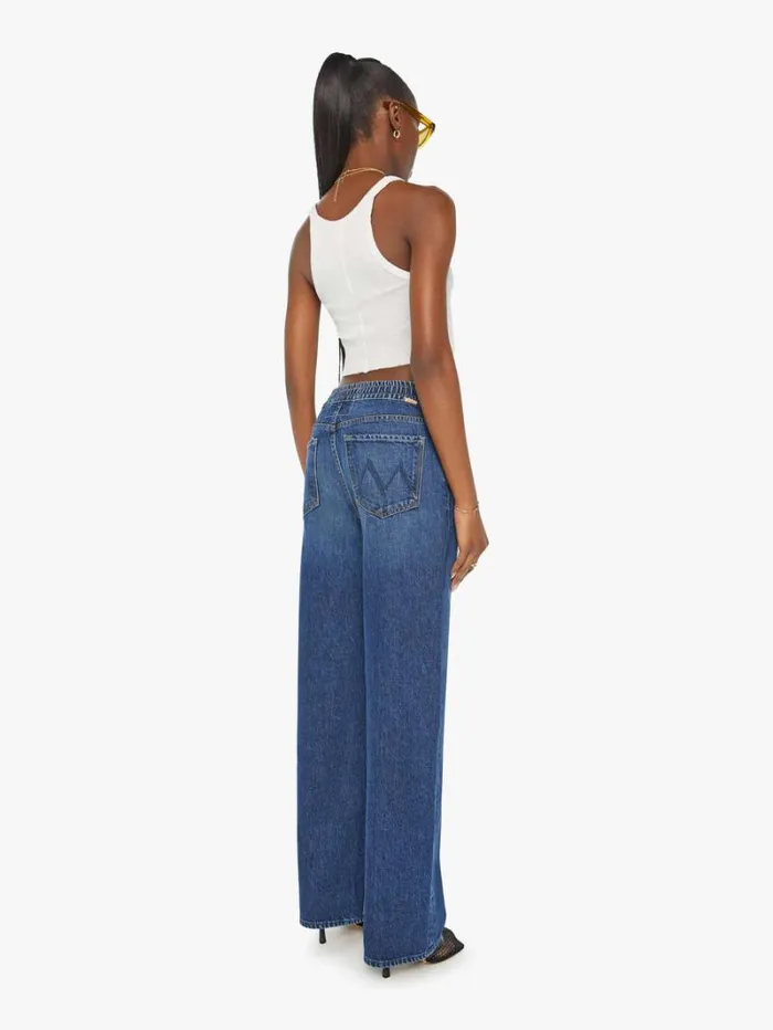 Women Wide Leg Mother Denim The Drawn Tagger Sneak Wash Did You Bring Me Anything