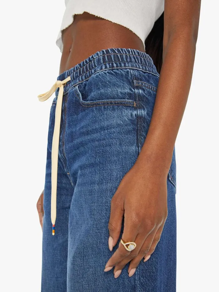Women Wide Leg Mother Denim The Drawn Tagger Sneak Wash Did You Bring Me Anything