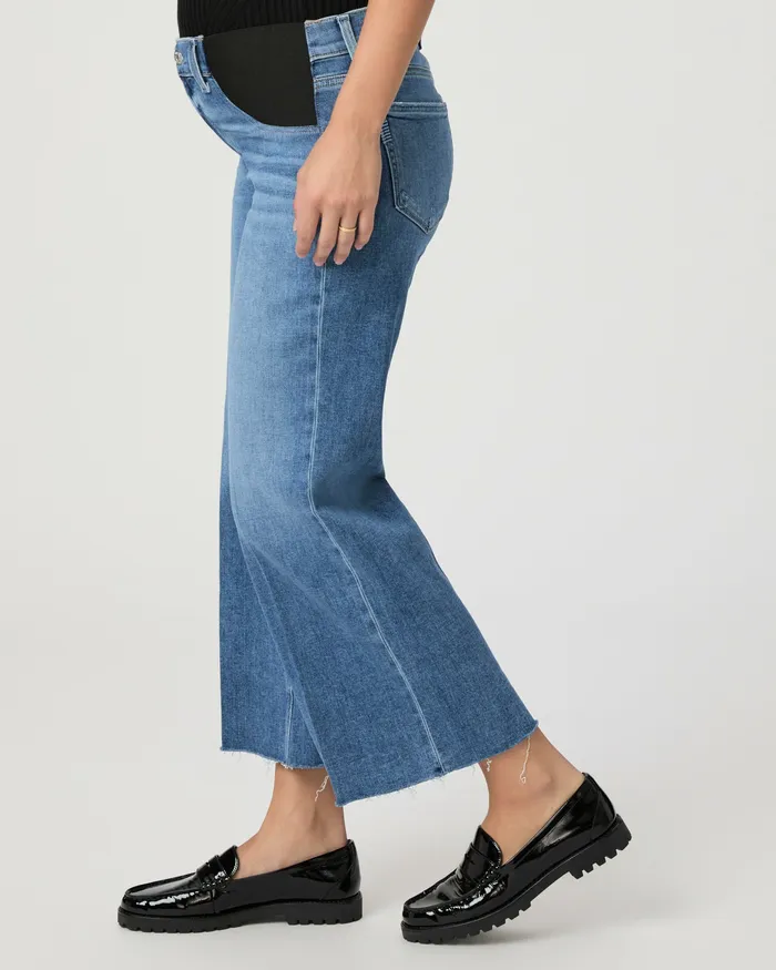 Women Wide Leg PAIGE Anessa Maternity Wide Leg Jean 8211 Rock Show Distressed Women Wide Leg PAIGE Anessa Maternity Wide Leg Jean 8211 Rock Show Distressed