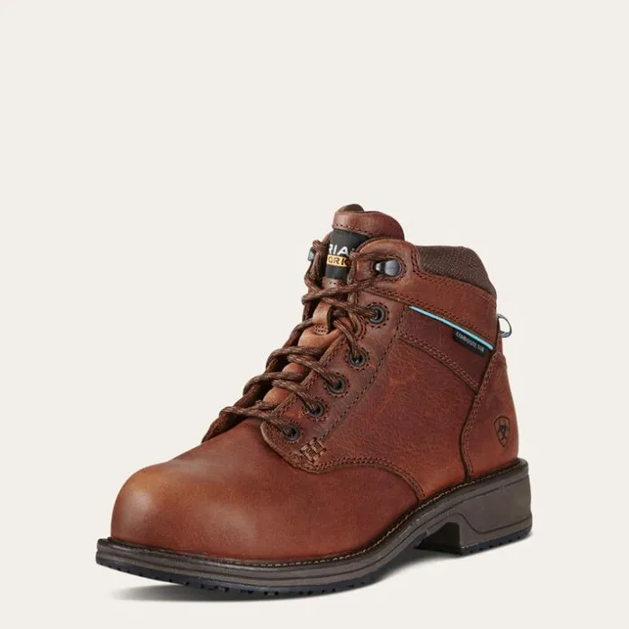 Work Boots and Shoes Women Ariat Casual Work Mid Lace SD Composite Toe Work Boot Nutty Brown Work Boots and Shoes Women Ariat Casual Work Mid Lace SD Composite Toe Work Boot Nutty Brown