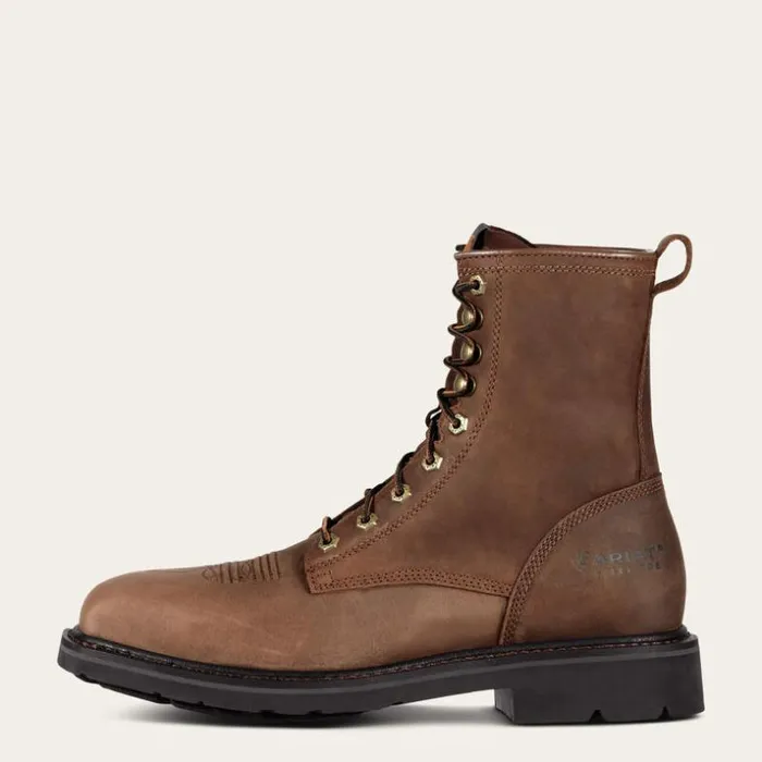 Work Boots Men Ariat Cascade 8034 Wide Square Toe Steel Toe Work Boot Alamo Brown Work Boots Men Ariat Cascade 8034 Wide Square Toe Steel Toe Work Boot Alamo Brown