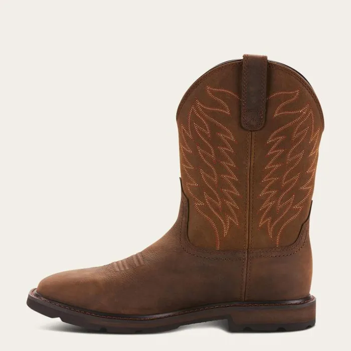 Work Boots Men Ariat Groundbreaker Wide Square Toe Waterproof Work Boot Dark Brown Work Boots Men Ariat Groundbreaker Wide Square Toe Waterproof Work Boot Dark Brown