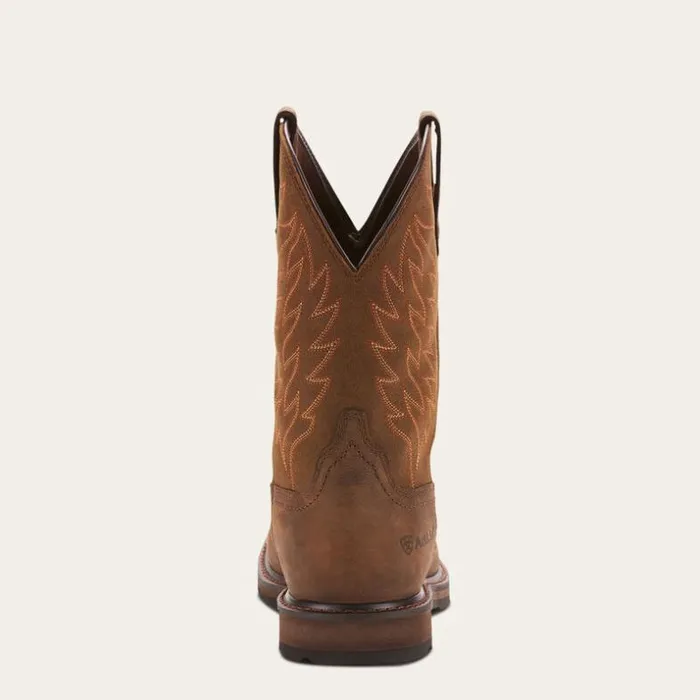 Work Boots Men Ariat Groundbreaker Wide Square Toe Waterproof Work Boot Dark Brown Work Boots Men Ariat Groundbreaker Wide Square Toe Waterproof Work Boot Dark Brown