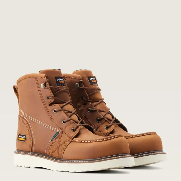 Work Boots Men Ariat Rebar Wedge Moc Toe 6034 Waterproof Composite Toe Work Boot Aged Honey Work Boots Men Ariat Rebar Wedge Moc Toe 6034 Waterproof Composite Toe Work Boot Aged Honey