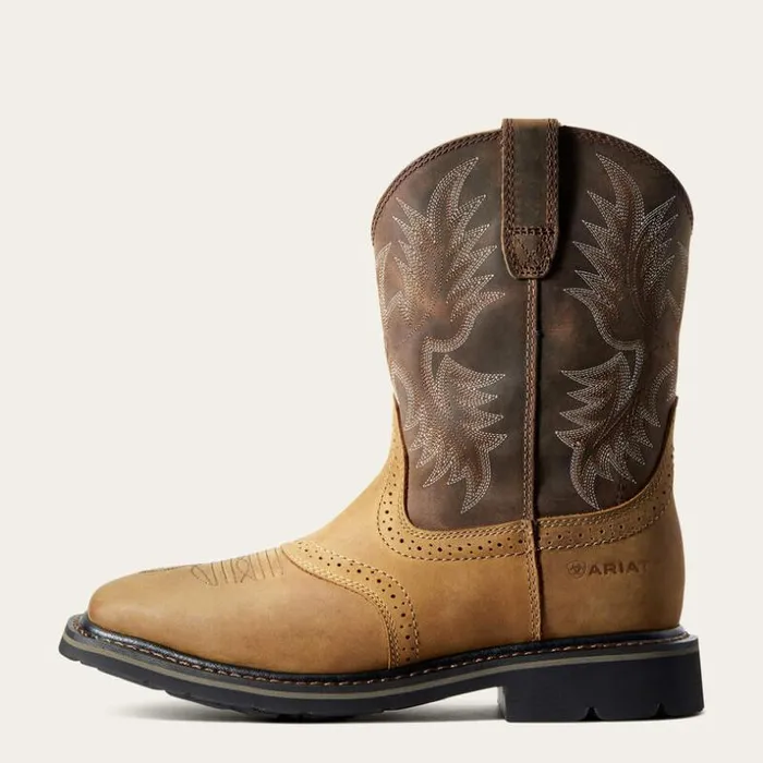 Work Boots Men Ariat Sierra Wide Square Toe Work Boot Aged Bark Work Boots Men Ariat Sierra Wide Square Toe Work Boot Aged Bark