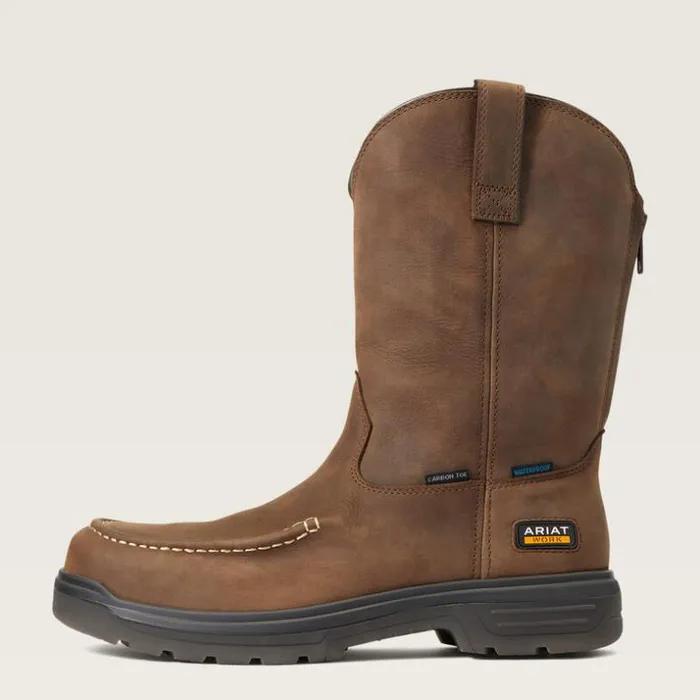 Work Boots Men Ariat Turbo Moc Toe Waterproof Carbon Toe Work Boot Mocha Work Boots Men Ariat Turbo Moc Toe Waterproof Carbon Toe Work Boot Mocha