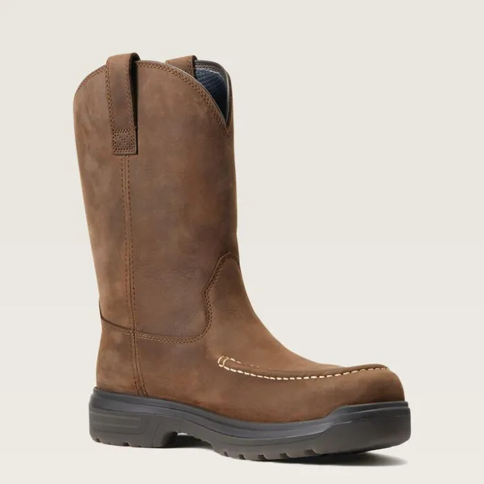 Work Boots Men Ariat Turbo Moc Toe Waterproof Carbon Toe Work Boot Mocha Work Boots Men Ariat Turbo Moc Toe Waterproof Carbon Toe Work Boot Mocha
