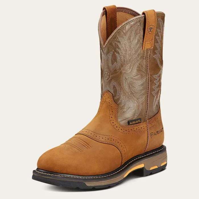 Work Boots Men Ariat WorkHog Pullon Work Boot Aged Bark