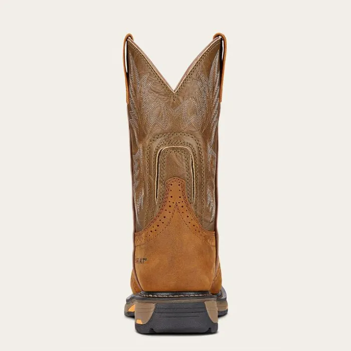 Work Boots Men Ariat WorkHog Pullon Work Boot Aged Bark Work Boots Men Ariat WorkHog Pullon Work Boot Aged Bark