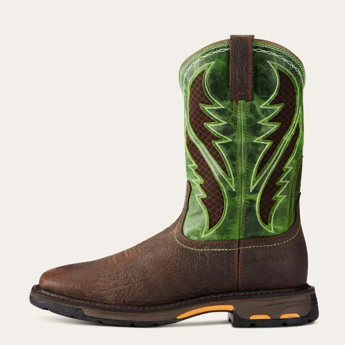 Work Boots Men Ariat WorkHog Wide Square Toe VentTEK Composite Toe Work Boot Bruin Brown Work Boots Men Ariat WorkHog Wide Square Toe VentTEK Composite Toe Work Boot Bruin Brown
