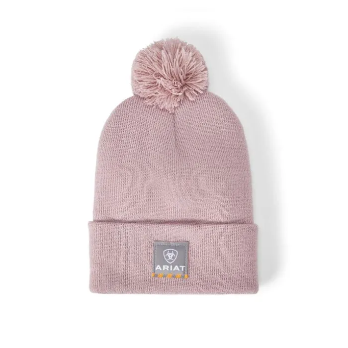 Workwear Women Ariat Rebar Pom Beanie Light Orchid