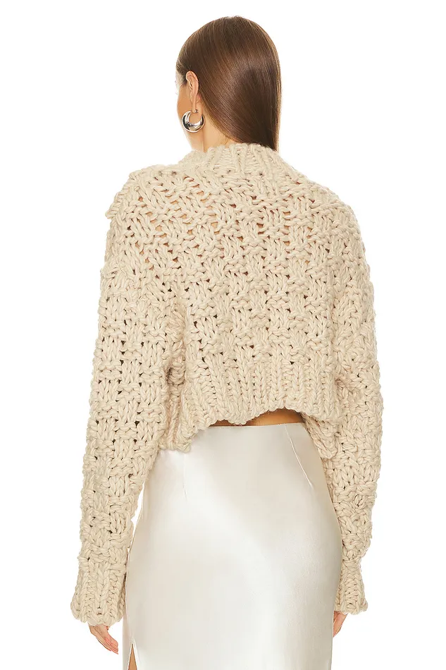 X Bridget Jolene Knit Sweater Oatmeal Women Lovers and Friends Sweaters and Knits