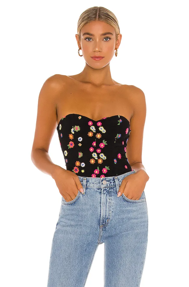 Youlanda Bodysuit Black Women Lovers and Friends Tops