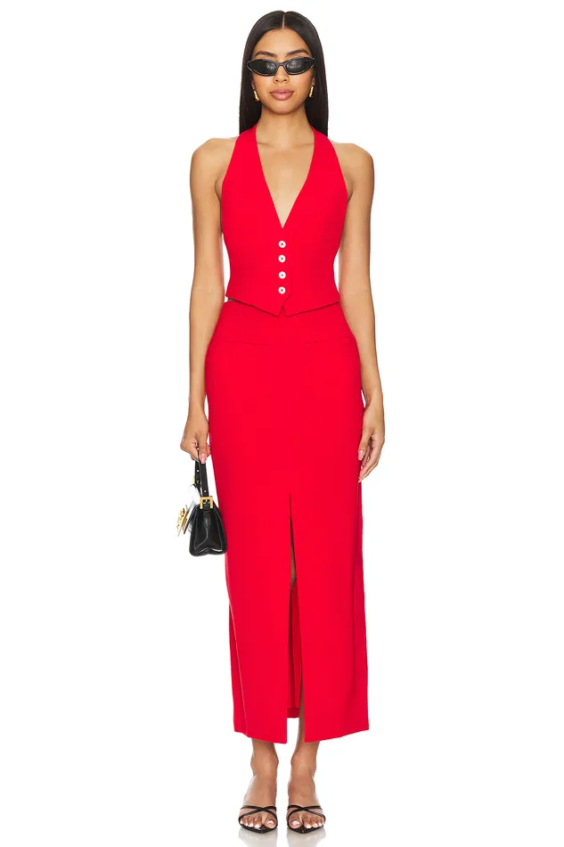 Zinnia Skirt Red Women Lovers and Friends Skirts